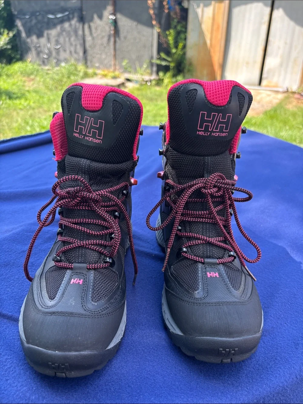 Helly Hansen Black and Pink Women's Waterproof Hiking Boots.ODIN